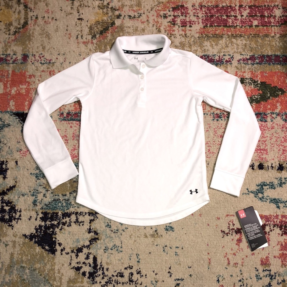Under armour long sleeve polo new with tags